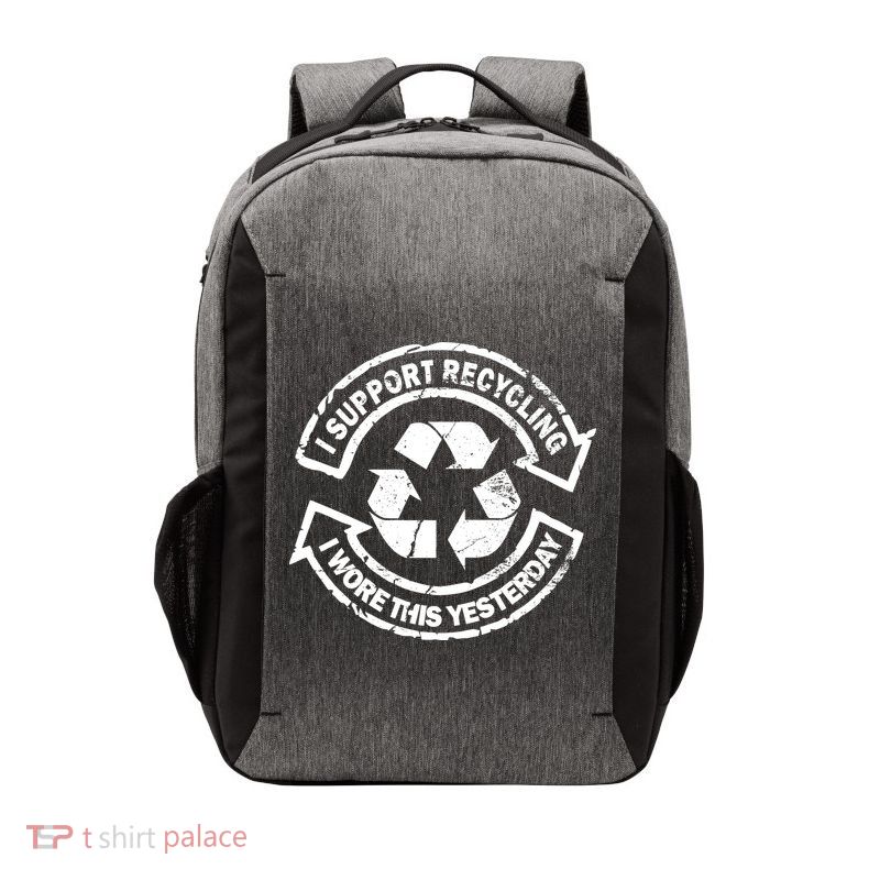 I Support Recycling Wore This Yesterday Vector Backpack