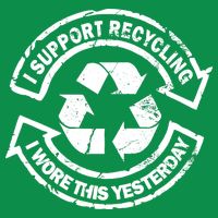 I Support Recycling Wore This Yesterday Baby Bodysuit