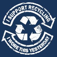 I Support Recycling Wore This Yesterday Infant Baby Jersey Bodysuit