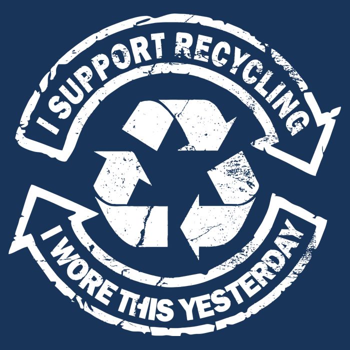 I Support Recycling Wore This Yesterday Infant Baby Jersey Bodysuit