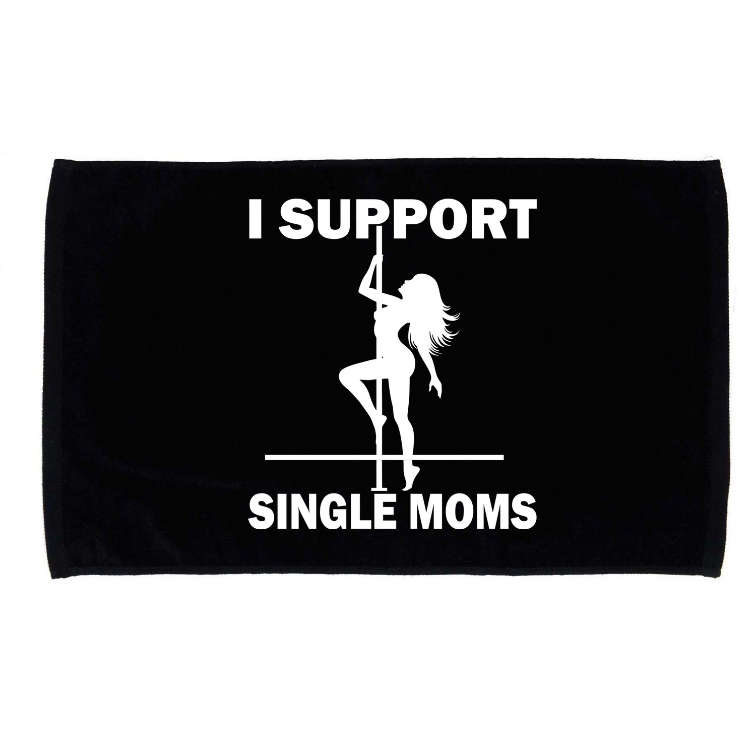 I Support Single Moms Microfiber Hand Towel