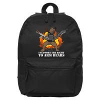 I Support The Right To Arm Bears 16 in Basic Backpack