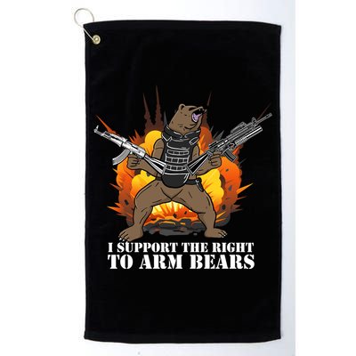 I Support The Right To Arm Bears Golf Towel