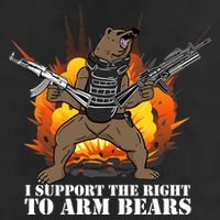 I Support The Right To Arm Bears Golf Towel
