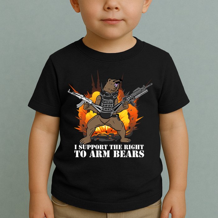 I Support The Right To Arm Bears Toddler T-Shirt