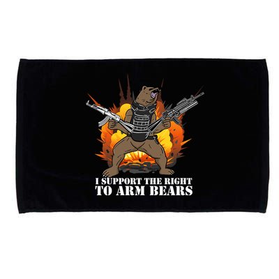 I Support The Right To Arm Bears Microfiber Hand Towel