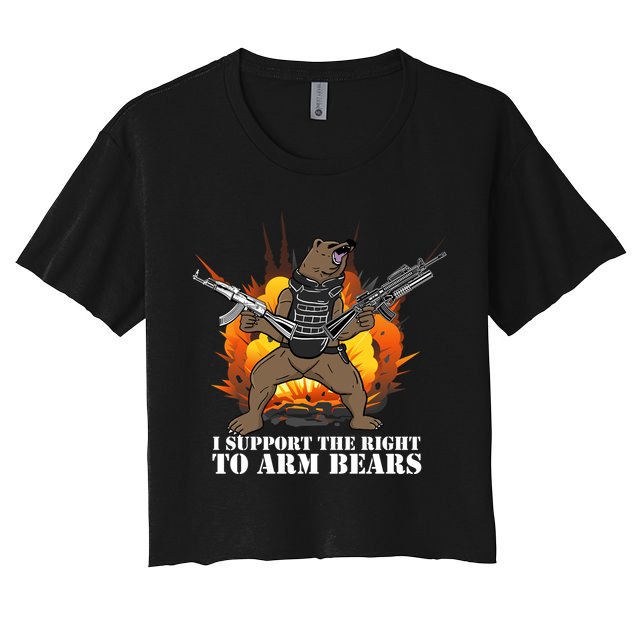 I Support The Right To Arm Bears Crop Top