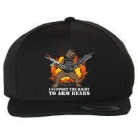 I Support The Right To Arm Bears Wool Snapback Cap