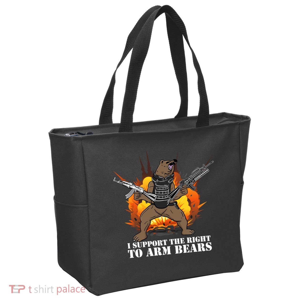 I Support The Right To Arm Bears Zip Tote Bag
