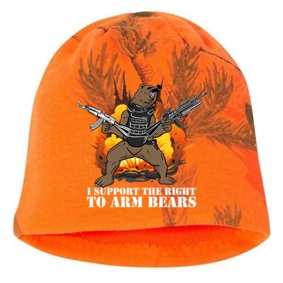 I Support The Right To Arm Bears Kati - Camo Knit Beanie