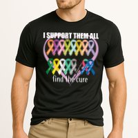 I Support Them All Find A Cure Cancer Awareness Cooling Performance Crew T-Shirt