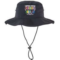 I Support Them All Find A Cure Cancer Awareness Legacy Cool Fit Booney Bucket Hat