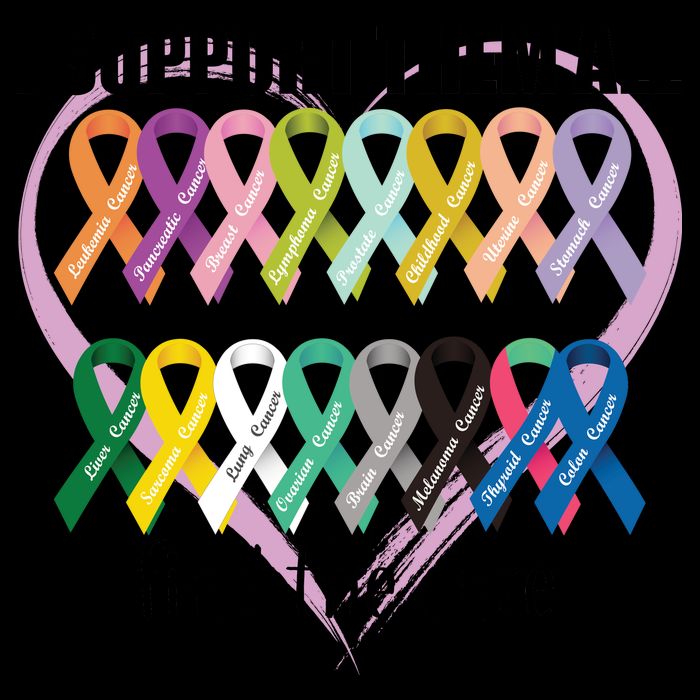 I Support Them All Find A Cure Cancer Awareness Baseball Sleeve Shirt
