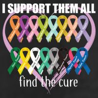 I Support Them All Find A Cure Cancer Awareness Golf Towel
