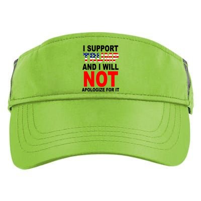 I Support Trump And Will Not Apologize For It Adult Drive Performance Visor