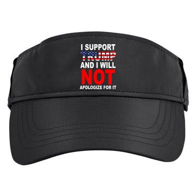 I Support Trump And Will Not Apologize For It Adult Drive Performance Visor