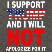 I Support Trump And Will Not Apologize For It Cotton Canvas Backpack