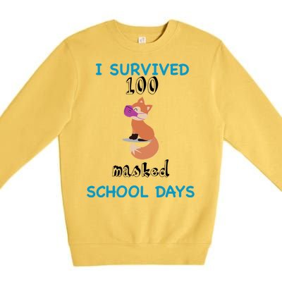 I Survived 100 Masked School Days Premium Crewneck Sweatshirt