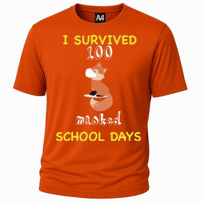 I Survived 100 Masked School Days Cooling Performance Crew T-Shirt