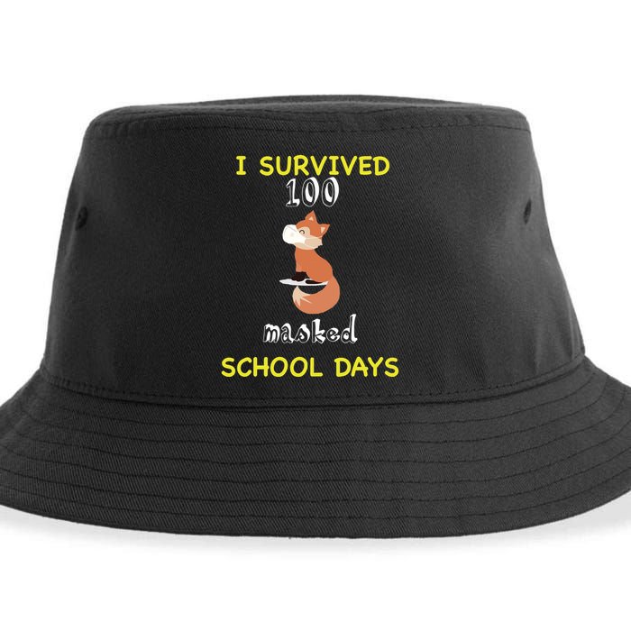 I Survived 100 Masked School Days  Sustainable Bucket Hat