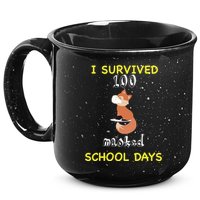 I Survived 100 Masked School Days 15oz Campfire Ceramic Mug