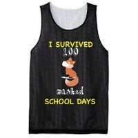 I Survived 100 Masked School Days  Mesh Reversible Basketball Jersey Tank