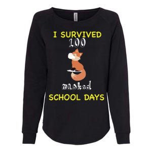 I Survived 100 Masked School Days  Womens California Wash Sweatshirt