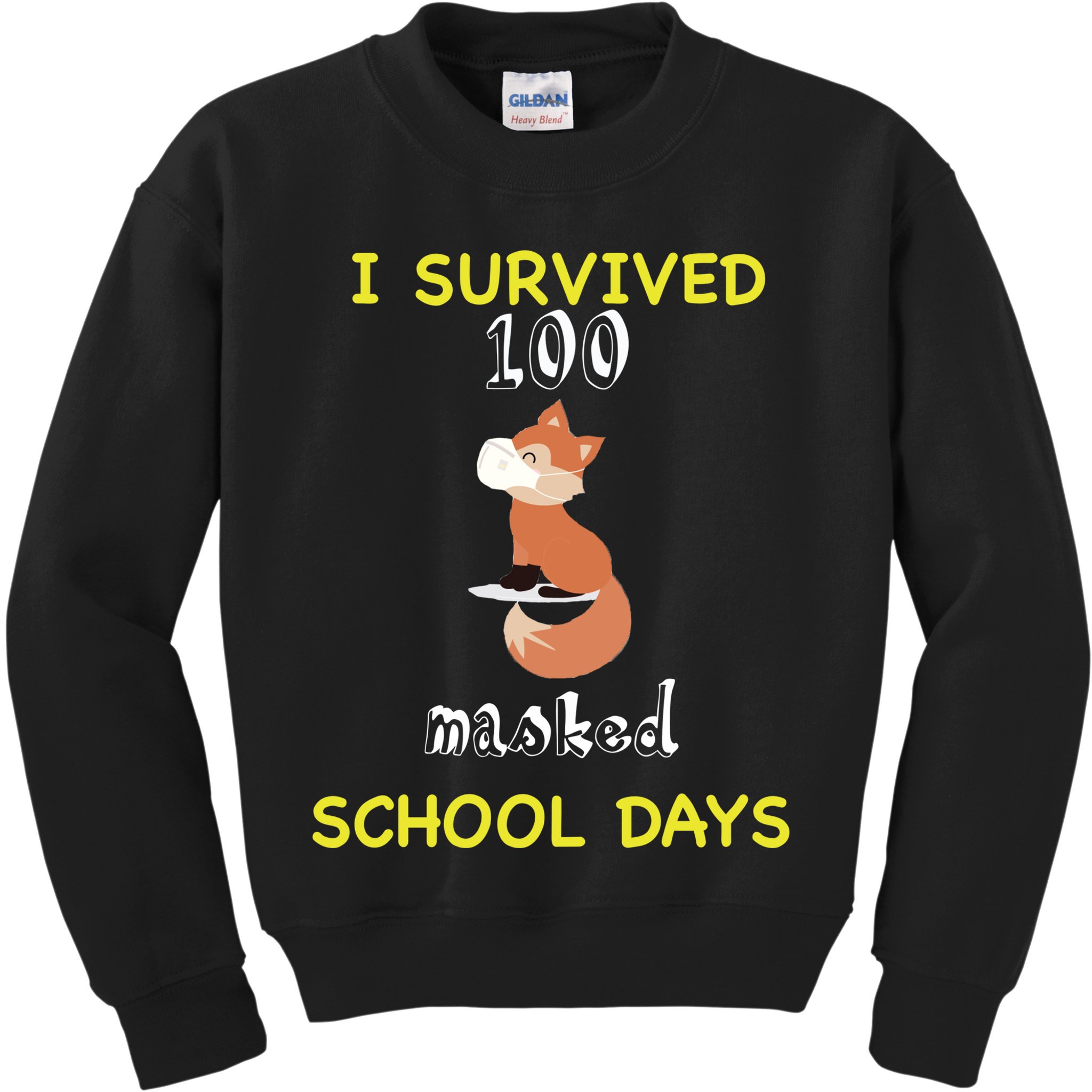 I Survived 100 Masked School Days Kids Sweatshirt