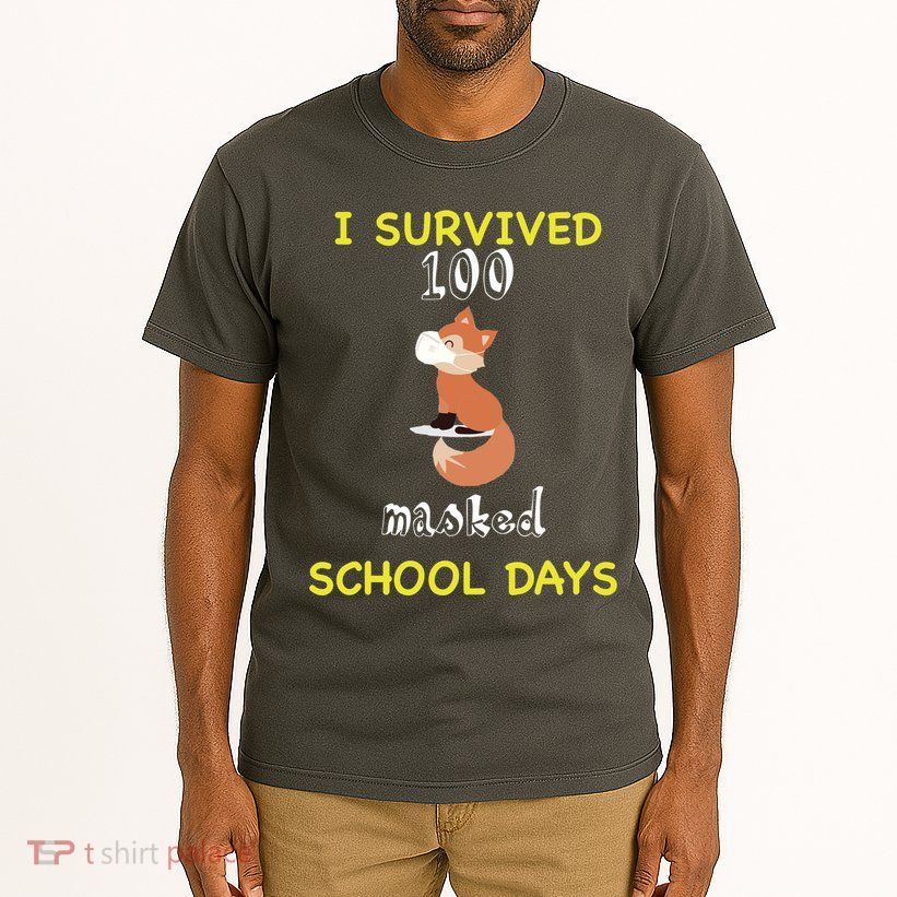 I Survived 100 Masked School Days Tall T-Shirt