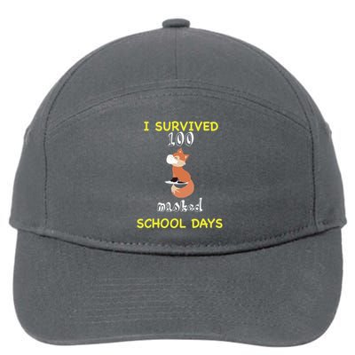 I Survived 100 Masked School Days 7-Panel Snapback Hat