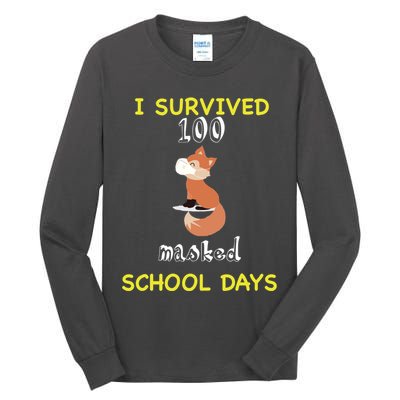 I Survived 100 Masked School Days Tall Long Sleeve T-Shirt