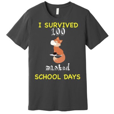 I Survived 100 Masked School Days Premium T-Shirt