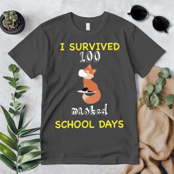 I Survived 100 Masked School Days Premium T-Shirt