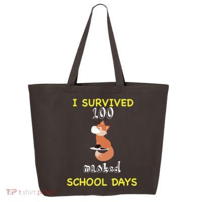 I Survived 100 Masked School Days 25L Jumbo Tote