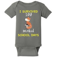 I Survived 100 Masked School Days Baby Bodysuit