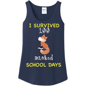 I Survived 100 Masked School Days  Ladies Essential Tank