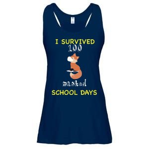 I Survived 100 Masked School Days  Ladies Essential Flowy Tank