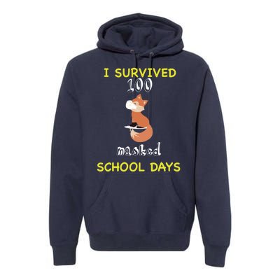 I Survived 100 Masked School Days Premium Hoodie