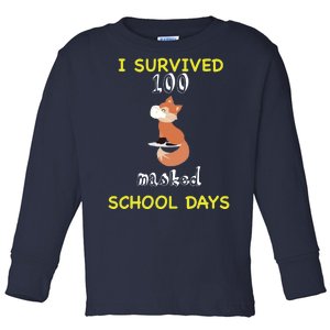 I Survived 100 Masked School Days Toddler Long Sleeve Shirt