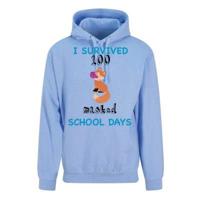 I Survived 100 Masked School Days Unisex Surf Hoodie