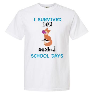 I Survived 100 Masked School Days Garment-Dyed Heavyweight T-Shirt