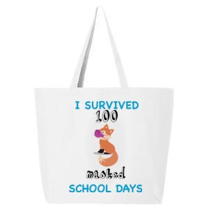 I Survived 100 Masked School Days  25L Jumbo Tote