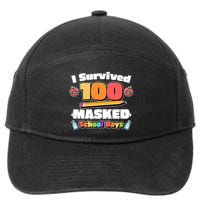 I Survived 100 Masked School Days Pandemic Learning 7-Panel Snapback Hat