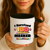 I Survived 100 Masked School Days Pandemic Learning Mug