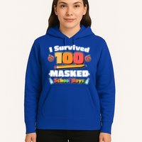 I Survived 100 Masked School Days Pandemic Learning Hoodie