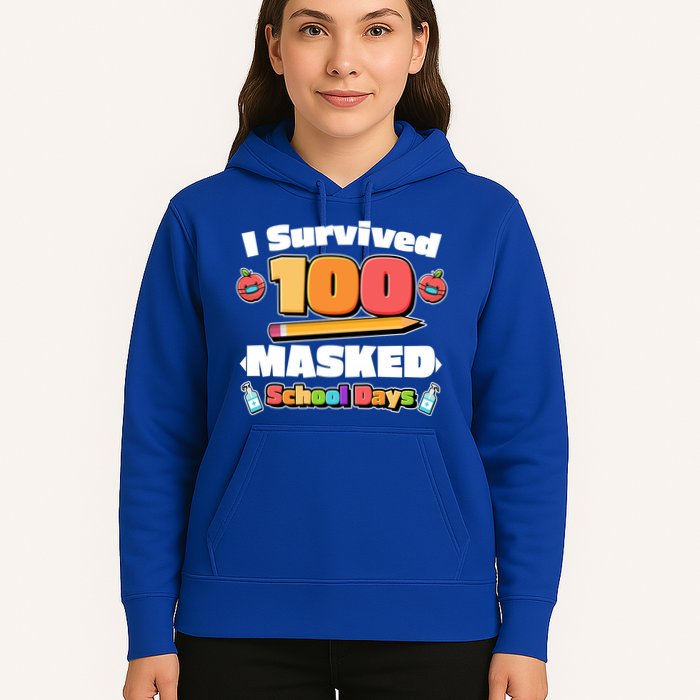 I Survived 100 Masked School Days Pandemic Learning Hoodie