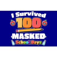 I Survived 100 Masked School Days Pandemic Learning Bumper Sticker