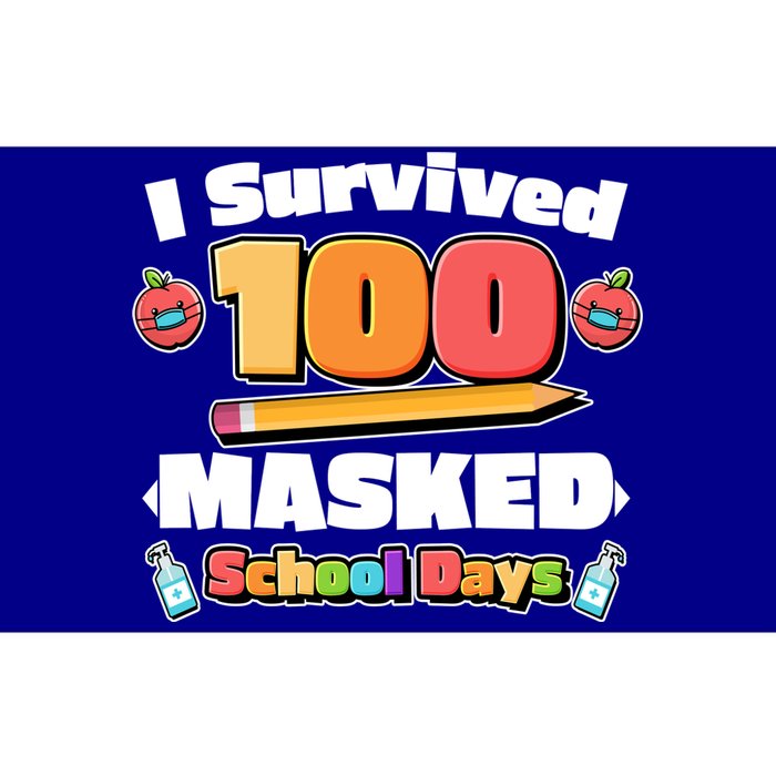 I Survived 100 Masked School Days Pandemic Learning Bumper Sticker