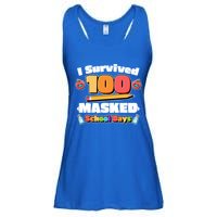 I Survived 100 Masked School Days Pandemic Learning Ladies Essential Flowy Tank
