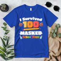 I Survived 100 Masked School Days Pandemic Learning Premium T-Shirt